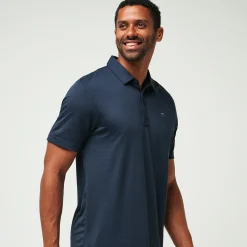 Travis Mathew Pikétröjor Herr-The Zinna Vintage Indigo-Black