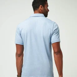 Travis Mathew Pikétröjor Herr-The Zinna Heather-Light-Blue