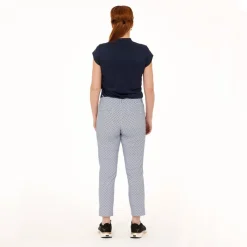 Func Factory Byxor Dam-Thea Navy Print (840)