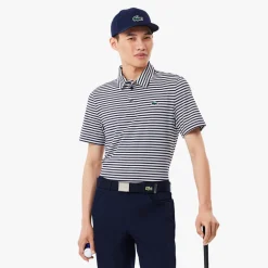 Lacoste Pikétröjor Herr-Thin Stripe Blå Vit Navy/White (525)