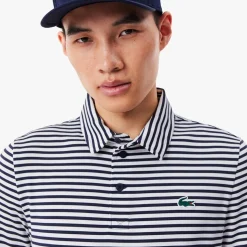Lacoste Pikétröjor Herr-Thin Stripe Blå Vit Navy/White (525)