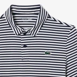 Lacoste Pikétröjor Herr-Thin Stripe Blå Vit Navy/White (525)