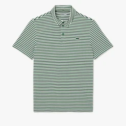 Lacoste Pikétröjor Herr-Thin Stripe Grön Vit Green/White (291)