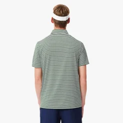 Lacoste Pikétröjor Herr-Thin Stripe Grön Vit Green/White (291)