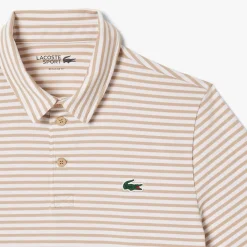 Lacoste Pikétröjor Herr-Thin Stripe Vit Viennese/White (7RY)