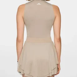J.Lindeberg Pikétröjor Dam-Tiana Sleeveless Top Vintage-Khaki