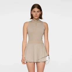 J.Lindeberg Pikétröjor Dam-Tiana Sleeveless Top Vintage-Khaki