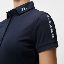 J.Lindeberg Pikétröjor Dam-Tour Tech Golf Polo Blå JL Navy