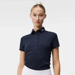 J.Lindeberg Pikétröjor Dam-Tour Tech Golf Polo Blå JL Navy