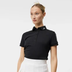J.Lindeberg Pikétröjor Dam-Tour Tech Golf Polo Svart Black