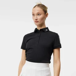 J.Lindeberg Pikétröjor Dam-Tour Tech Golf Polo Svart Black