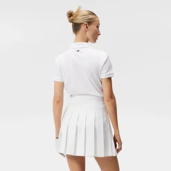 J.Lindeberg Pikétröjor Dam-Tour Tech Golf Polo Vit White