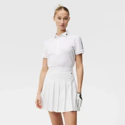 J.Lindeberg Pikétröjor Dam-Tour Tech Golf Polo Vit White