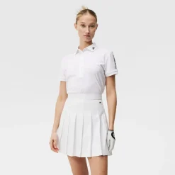 J.Lindeberg Pikétröjor Dam-Tour Tech Golf Polo Vit White