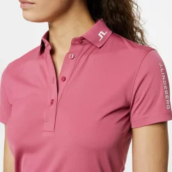 J.Lindeberg Pikétröjor Dam-Tour Tech Polo Rose-Wine