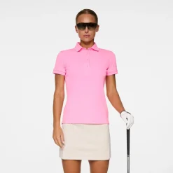 J.Lindeberg Pikétröjor Dam-Tour Tech Polo Eosine-Pink
