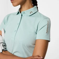 J.Lindeberg Pikétröjor Dam-Tour Tech Polo Ltd Blue-Haze