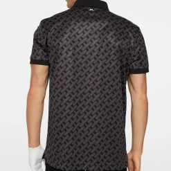 J.Lindeberg Pikétröjor Herr-Tour Tech Print Polo Tour-Geo-Tonal-Black-M