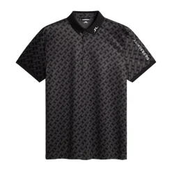 J.Lindeberg Pikétröjor Herr-Tour Tech Print Polo Tour-Geo-Tonal-Black-M