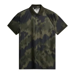 J.Lindeberg Pikétröjor Herr-Tour Tech Print Polo Warp-Forest-L