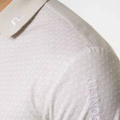 J.Lindeberg Pikétröjor Herr-Tour Tech Print Polo Shadow-Bridge-Moonbeam-S