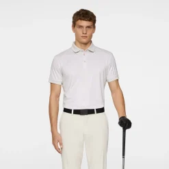 J.Lindeberg Pikétröjor Herr-Tour Tech Print Polo Shadow-Bridge-Moonbeam-S