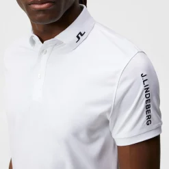 J.Lindeberg Pikétröjor Herr-Tour Tech Reg Fit Golf Polo Vit White