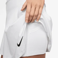 Nike Skorts & Kjolar-Tour W Dri-Fit Mid-Rise Vit White-Black
