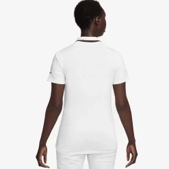 Nike Pikétröjor Dam-Tour W Uv Dri-Fit Short- White-Black-Black