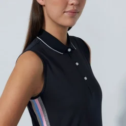 Daily Sports Pikétröjor Dam-Track Sl Shirt Svart Black