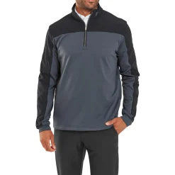 FootJoy Tröjor Herr-Ts Hybrid Midlayer Black - Charcoal
