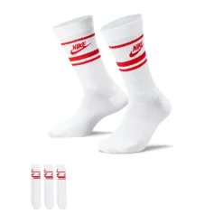 Nike Strumpor Herr-U Nk Nsw Everyday Essential Cr White-University Red-University Red