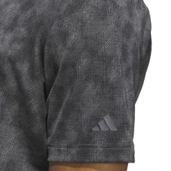 Adidas Pikétröjor Herr-Ultimate Txt Print Svart Grå BlackGreyFive