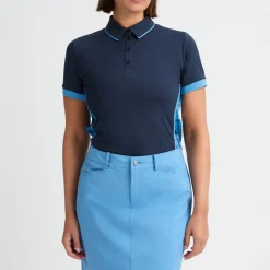 Röhnisch Pikétröjor Dam-Ultra Viola Uv Short Sleeve Blå Navy