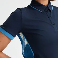 Röhnisch Pikétröjor Dam-Ultra Viola Uv Short Sleeve Blå Navy