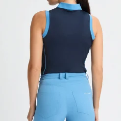 Röhnisch Pikétröjor Dam-Ultra Viola Uv Sleeveless Blå Navy