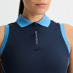 Röhnisch Pikétröjor Dam-Ultra Viola Uv Sleeveless Blå Navy