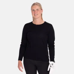 Ivanhoe Tröjor Dam-Underwool Merino Long Sleeve Svart Svart (015)