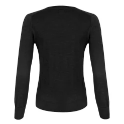 Cutter & Buck Tröjor Dam-Vernon V-Neck Merino Svart Svart (99)