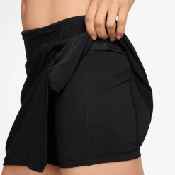 Nike Skorts & Kjolar-Victory W Dri-Fit Mid-Ri Svart Black-White