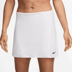 Nike Skorts & Kjolar-Victory W Dri-Fit Mid-Ri Vit White-Black