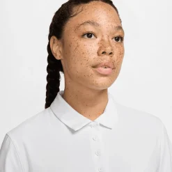 Nike Pikétröjor Dam-Victory W Dri-Fit Short- Vit White-Black