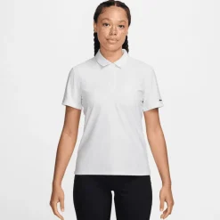 Nike Pikétröjor Dam-Victory W Dri-Fit Short- Vit White-Black