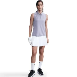 Nike Pikétröjor Dam-Victory W Dri-Fit Sleeve Lilac Ice-White