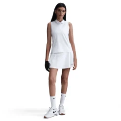 Nike Pikétröjor Dam-Victory W Dri-Fit Sleeve Vit White-Black