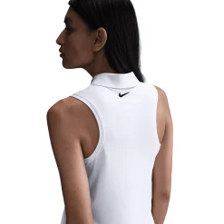 Nike Pikétröjor Dam-Victory W Dri-Fit Sleeve Vit White-Black