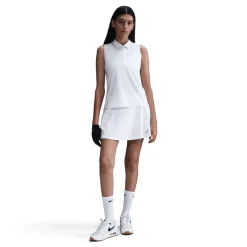 Nike Pikétröjor Dam-Victory W Dri-Fit Sleeve Vit White-Black