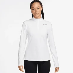 Nike Tröjor Dam-Victory W Dri-Fit Uv 1/2 Vit White-Black