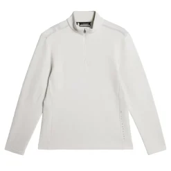J.Lindeberg Tröjor Herr-Vinnie Quarter Zip Mid Layer Barely-Blue