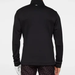J.Lindeberg Tröjor Herr-Vinnie Quarter Zip Mid Layer Svart Black